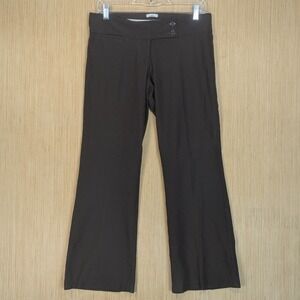 Studio Y Pants Y2K Low Rise Wide Leg Dress‎ Pants Chocolate Brown Women's 5/6